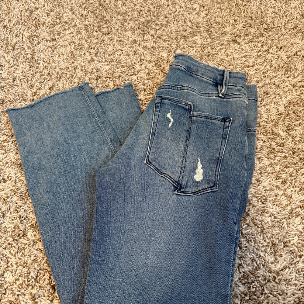 Good American Straight Split Pocket Skinny Jeans size 4/27